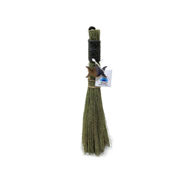 Shreyshti Wiccan Magical Broom, Triple Moon, approx. 8" - Image 2